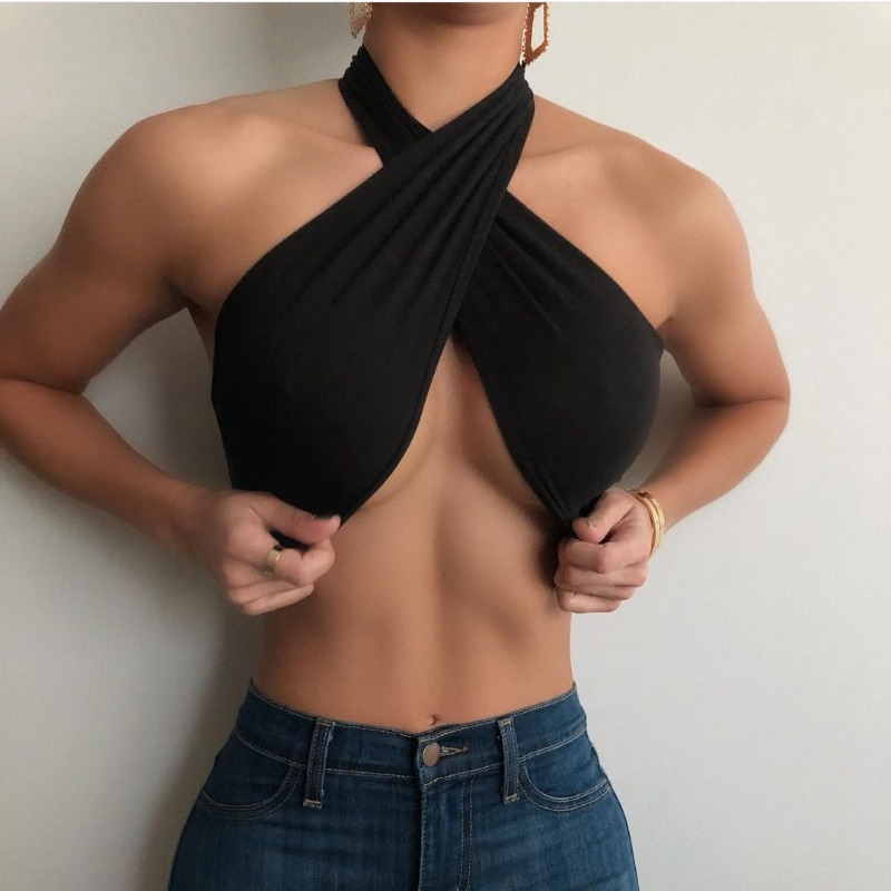 Spring New Women's T-shirt Wom - đánh giá và giá Strapless Bra Backless